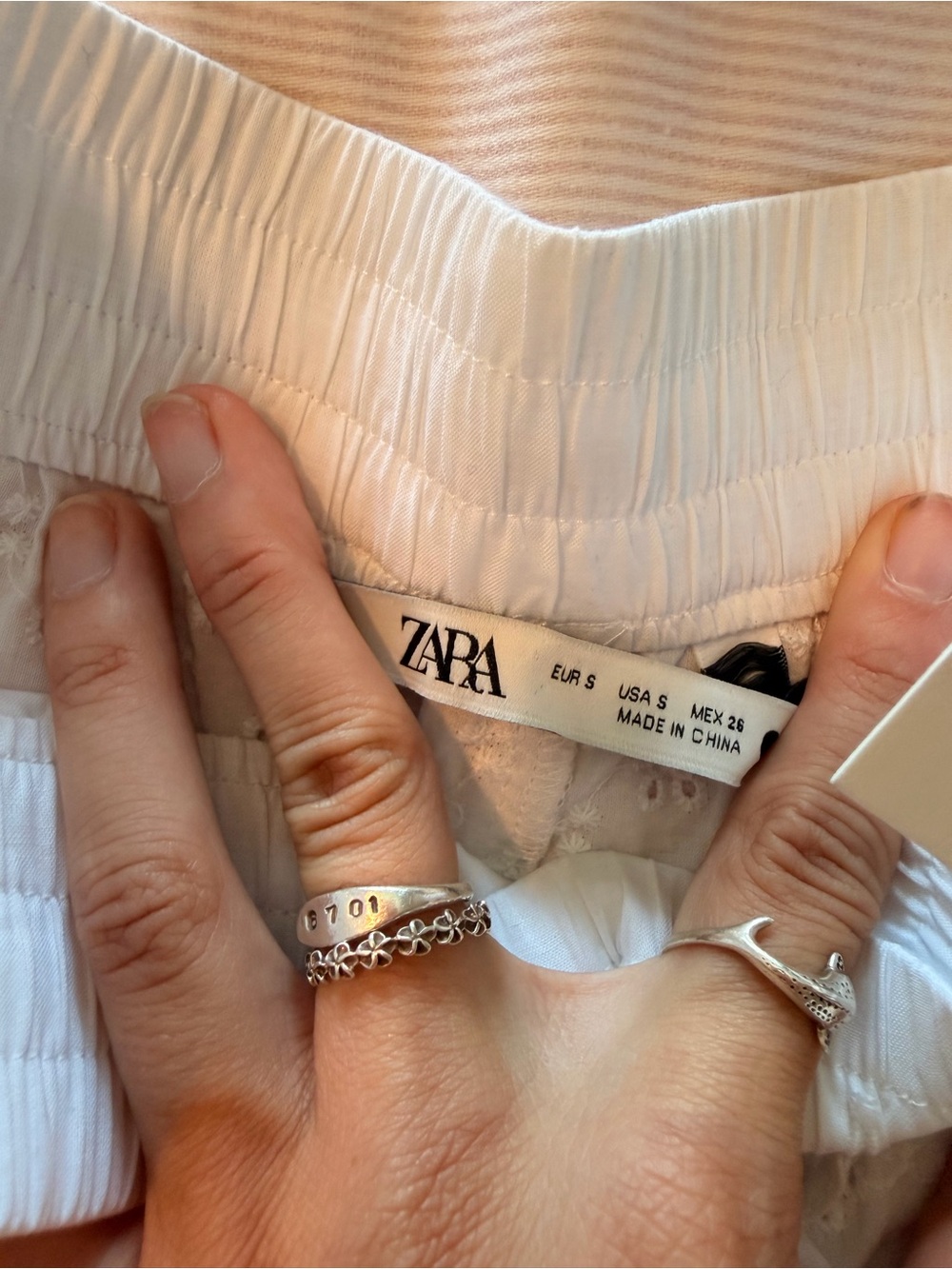 ZARA White pants NWT - Picture 6 of 9